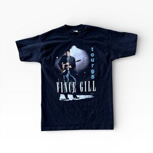 VINTAGE '95 VINCE GILL PICTURE TOUR MADE IN USA SINGLE STITCH TEE LARGE